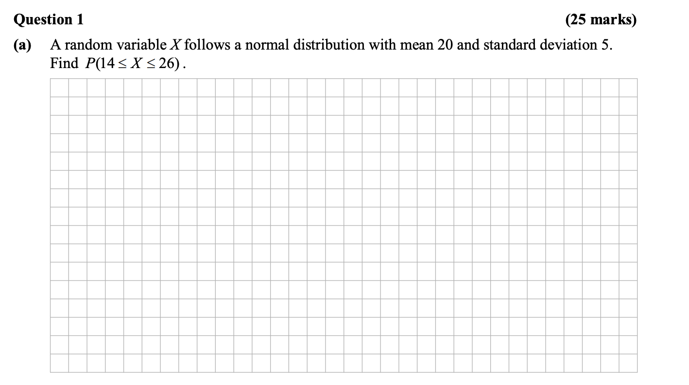 A-random-variable-X-follows-a-normal-distribution-with-mean-20-and-standard-deviation-5-Leaving Cert Mathematics-Question 1-2011.png