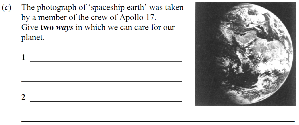 The-photograph-of-‘spaceship-earth’-was-taken-by-a-member-of-the-crew-of-Apollo-17-Junior Cycle Science-Question c-2008.png
