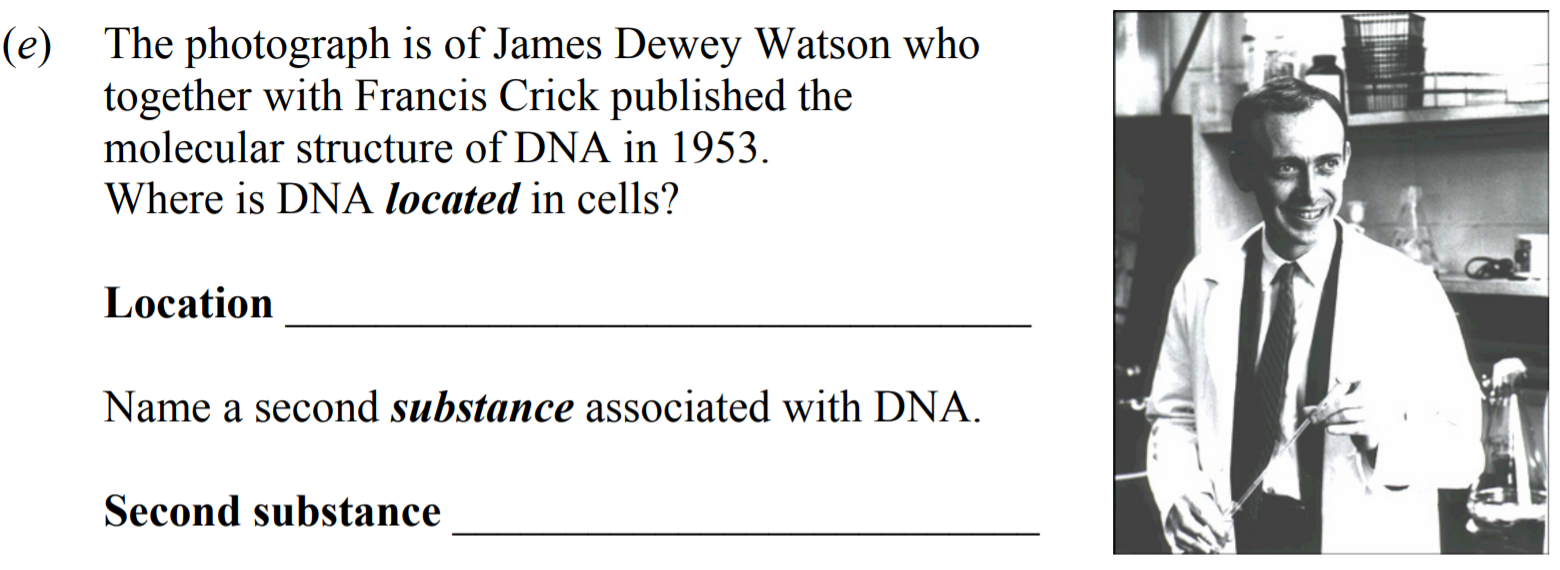 The-photograph-is-of-James-Dewey-Watson-who-together-with-Francis-Crick-published-the-molecular-structure-of-DNA-in-1953-Junior Cycle Science-Question e-2006.png