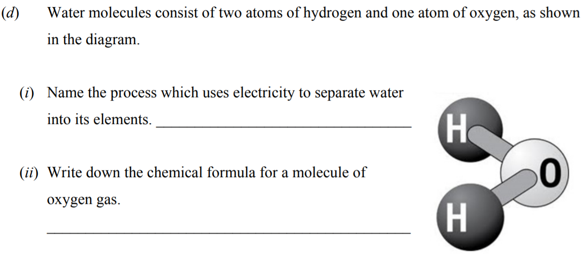Water-molecules-consist-of-two-atoms-of-hydrogen-and-one-atom-of-oxygen,-as-shown-in-the-diagram-Junior Cycle Science-Question d-2009.png