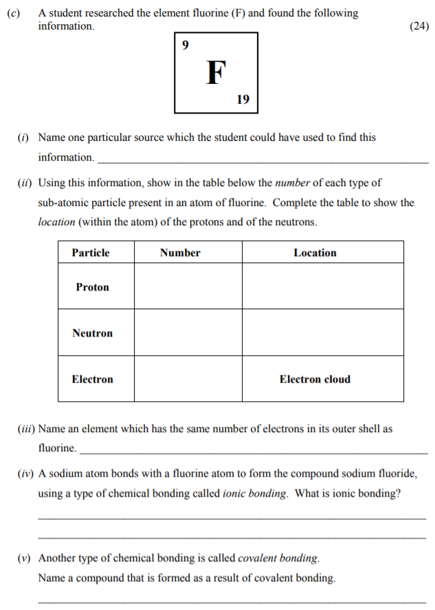A-student-researched-the-element-fluorine-(F)-and-found-the-following-information-Junior Cycle Science-Question c-2016.png