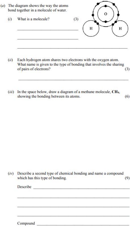 The-diagram-shows-the-way-the-atoms-bond-together-in-a-molecule-of-water-Junior Cycle Science-Question a-2011.png