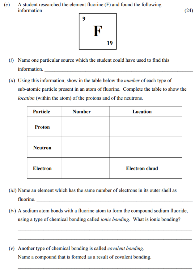 A-student-researched-the-element-fluorine-(F)-and-found-the-following-information-Junior Cycle Science-Question c-2018.png