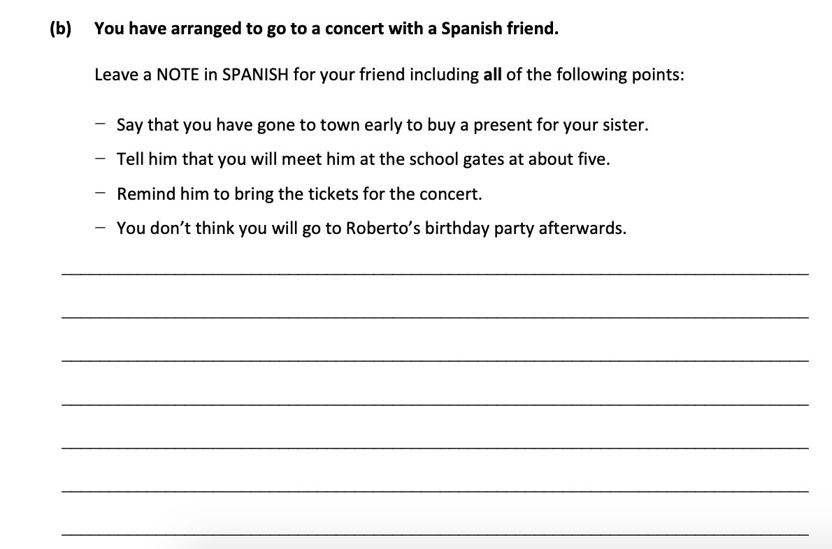 You-have-arranged-to-go-to-a-concert-with-a-Spanish-friend-Leaving Cert Spanish-Question 2(b)-2017.png