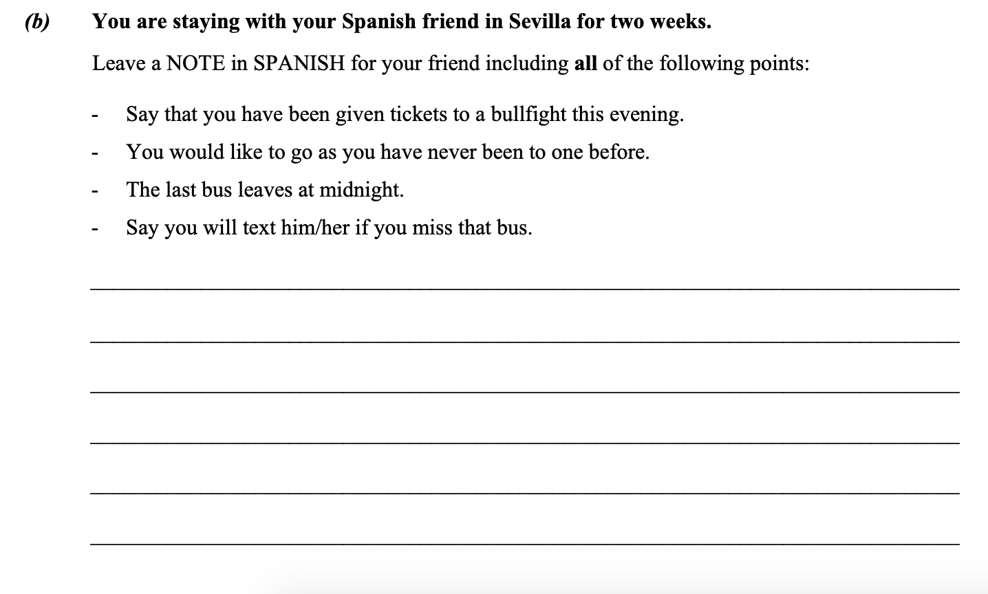 You-are-staying-with-your-Spanish-friend-in-Sevilla-for-two-weeks-Leaving Cert Spanish-Question 2(b)-2014.png