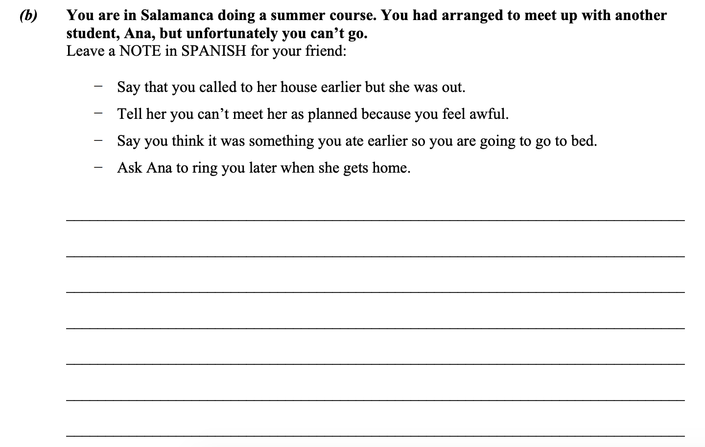 You-are-in-Salamanca-doing-a-summer-course-Leaving Cert Spanish-Question 2(b)-2011.png