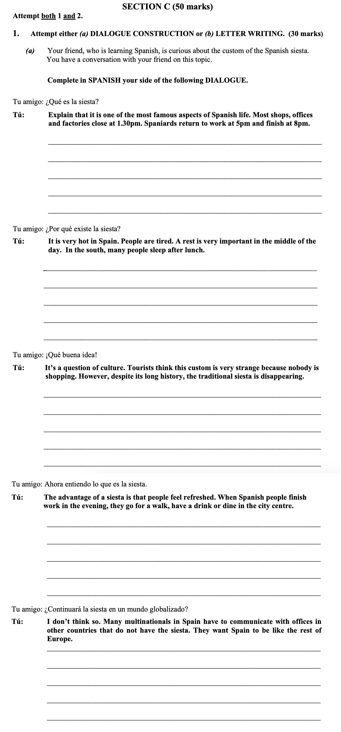 Tu-amigo:-¿Qué-es-la-siesta?-Tú:-Explica-que-es-uno-de-los-aspectos-más-famosos-de-la-cultura-española-Leaving Cert Spanish-Question 1(a)-2010.png