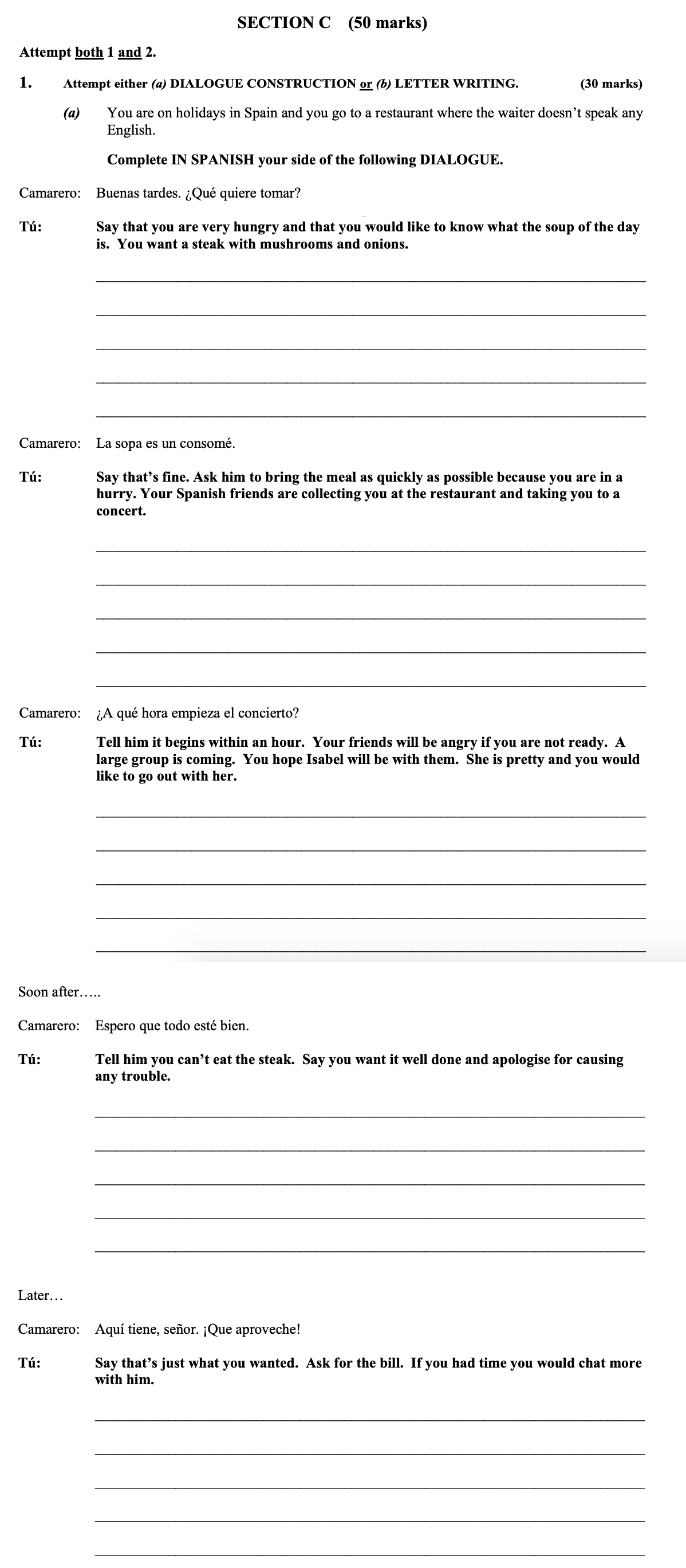 SECTION-C-(50-marks)--Attempt-either-(a)-DIALOGUE-CONSTRUCTION-or-(b)-LETTER-WRITING-Leaving Cert Spanish-Question 1-2007.png