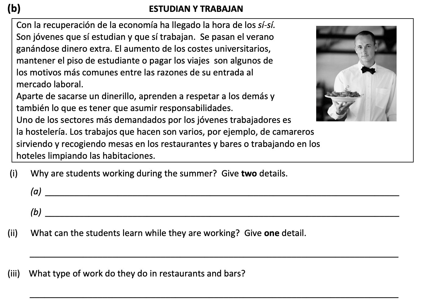 ESTUDIAN-Y-TRABAJAN--Con-la-recuperación-de-la-economía-ha-llegado-la-hora-de-los-sí-sí-Leaving Cert Spanish-Question (b)-2019.png