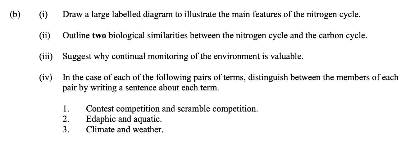 Draw-a-large-labelled-diagram-to-illustrate-the-main-features-of-the-nitrogen-cycle-Leaving Cert Biology-Question 15(b)-2013.png