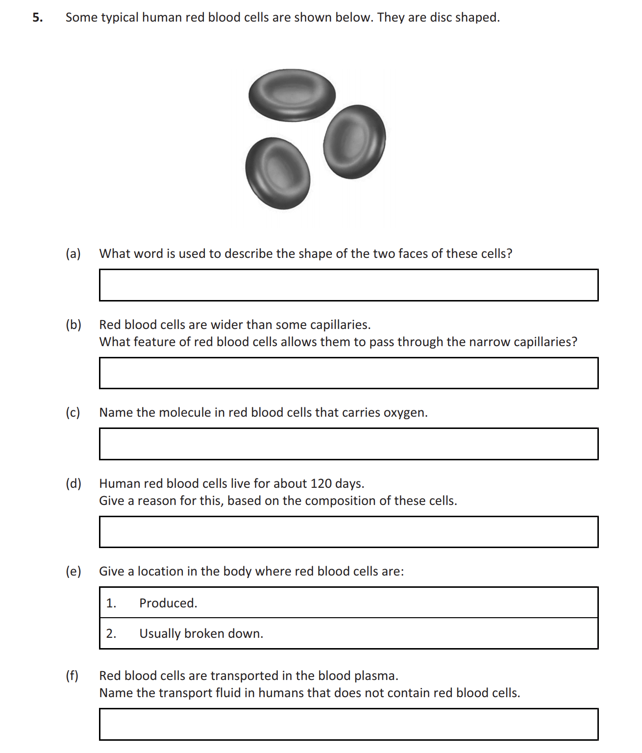 Some-typical-human-red-blood-cells-are-shown-below-Leaving Cert Biology-Question 5-2019.png