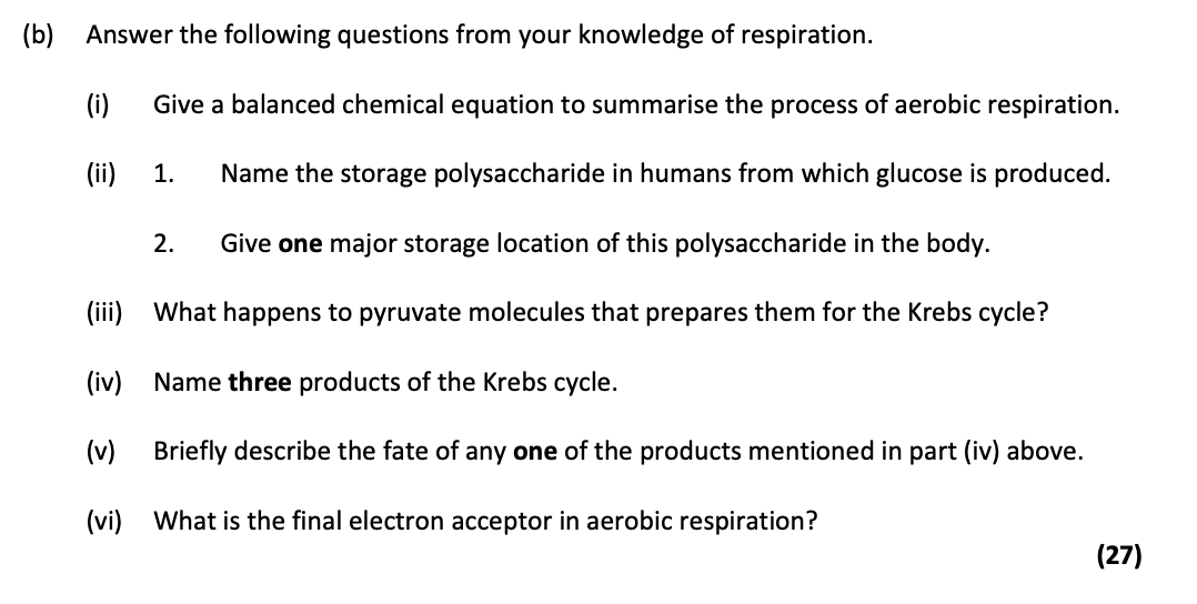 Answer-the-following-questions-from-your-knowledge-of-respiration-Leaving Cert Biology-Question 12-2018.png