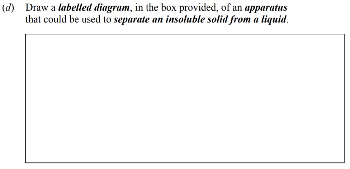 Draw-a-labelled-diagram,-in-the-box-provided,-of-an-apparatus-that-could-be-used-to-separate-an-insoluble-solid-from-a-liquid.-Junior Cycle Science-Question d-2009.png