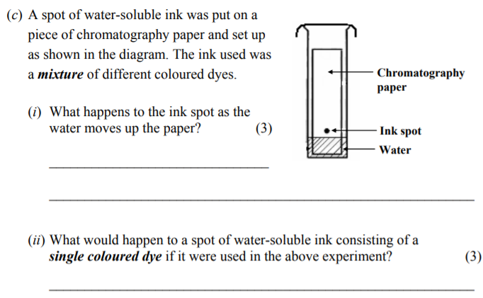 A-spot-of-water-soluble-ink-was-put-on-a-piece-of-chromatography-paper-and-set-up-as-shown-in-the-diagram-Junior Cycle Science-Question c-2006.png