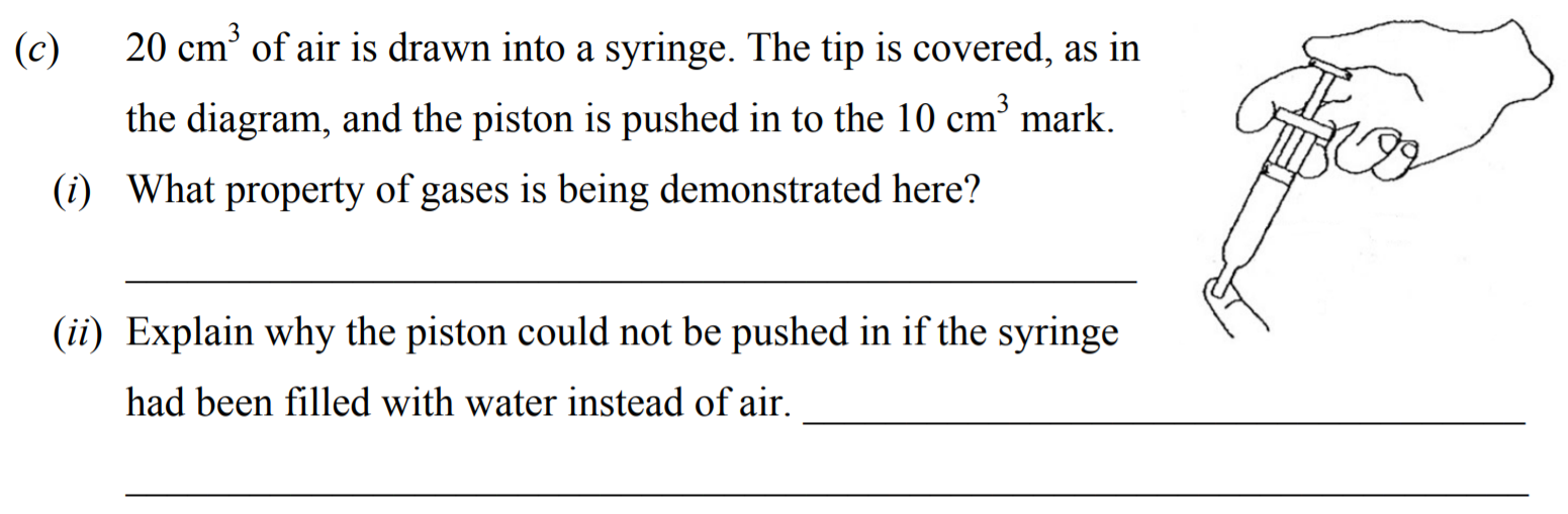 20-cm³-of-air-is-drawn-into-a-syringe-Junior Cycle Science-Question c-2015.png