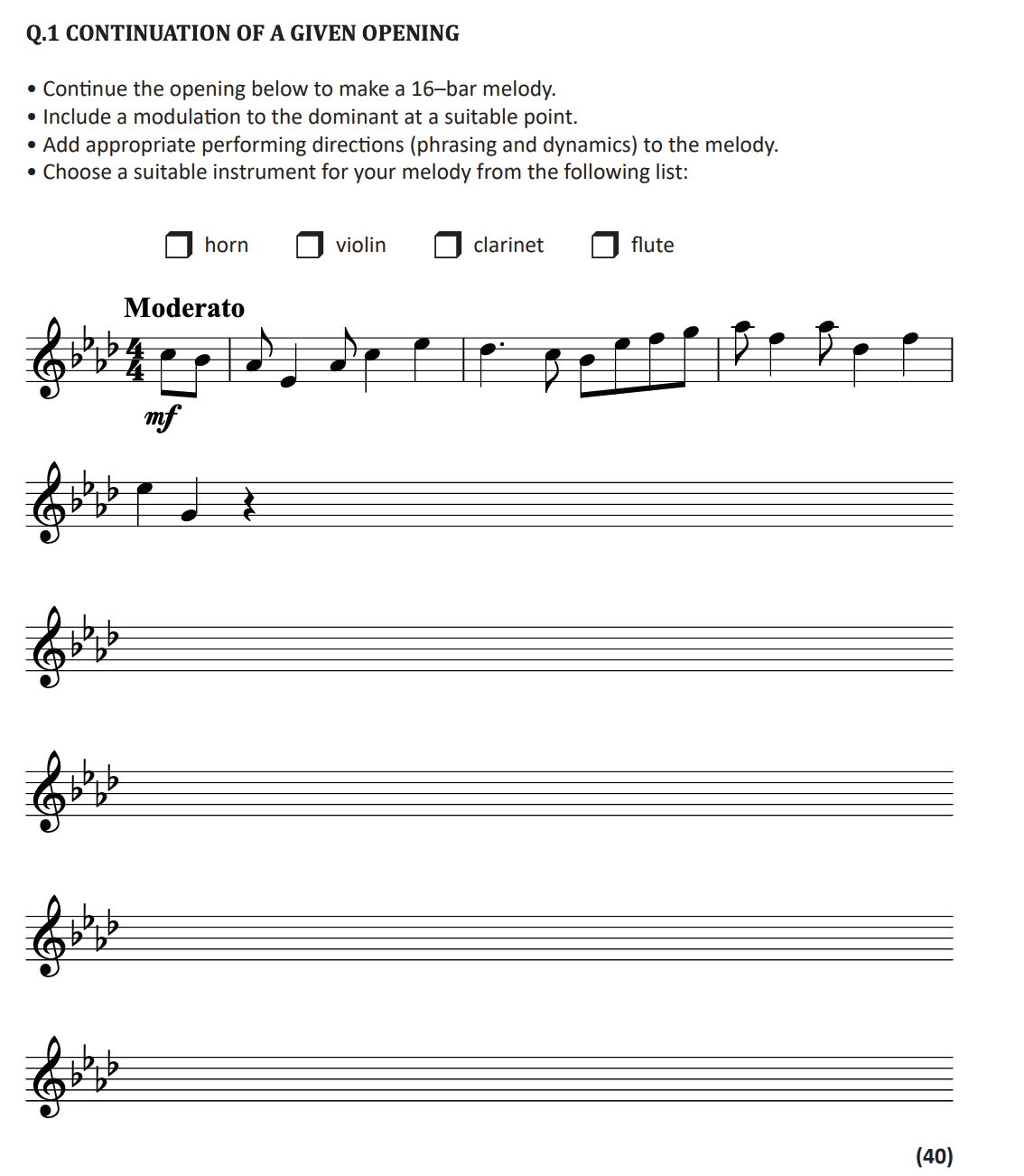 Q.1-CONTINUATION-OF-A-GIVEN-OPENING--•-Continue-the-opening-below-to-make-a-16-bar-melody-Leaving Cert Music-Question 1-2019.png