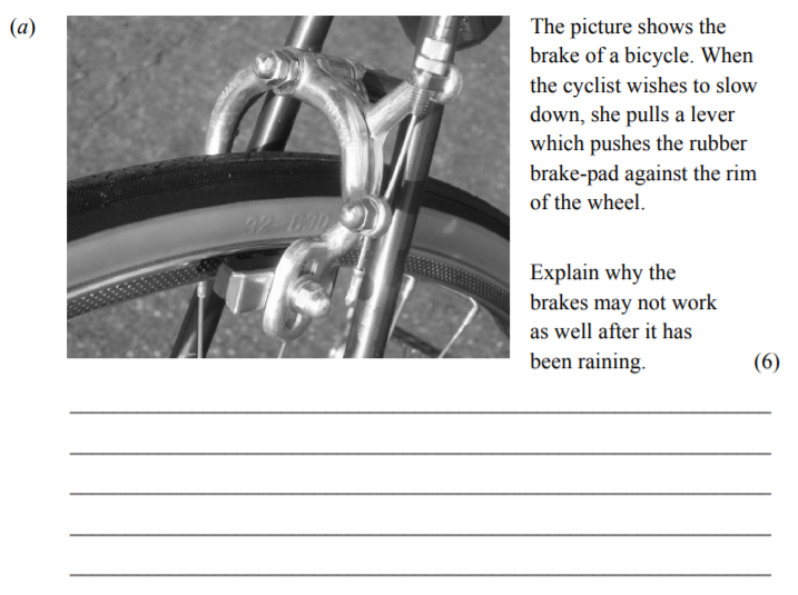 The-picture-shows-the-brake-of-a-bicycle-Junior Cycle Science-Question a-2014.png