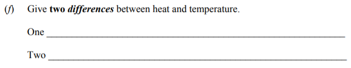 Give-two-differences-between-heat-and-temperature-Junior Cycle Science-Question f-2015.png