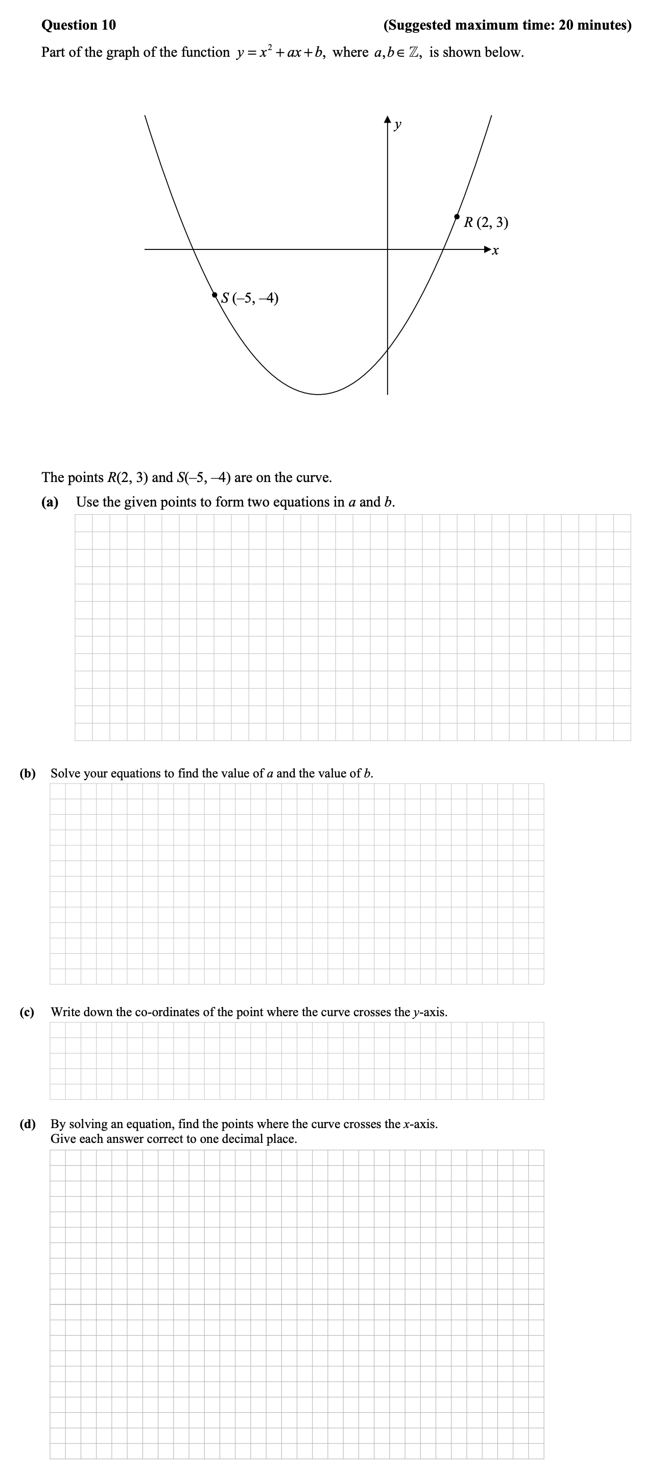Part-of-the-graph-of-the-function-$y-=-x^2-+-ax-+-b$,-where-$a,-b-\in-\mathbb{Z}$,-is-shown-below-Junior Cycle Mathematics-Question 10-2011.png