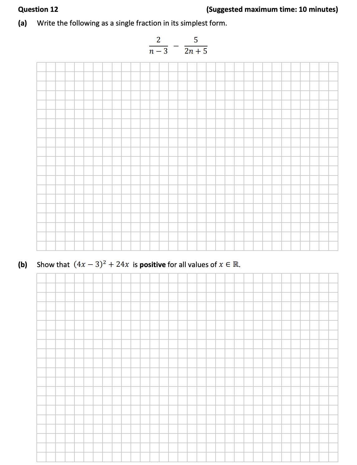 12.-Write-the-following-as-a-single-fraction-in-its-simplest-form-Junior Cycle Mathematics-Question 12-2021.png
