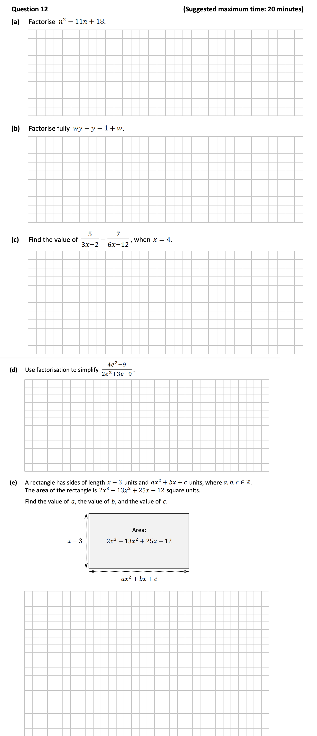 12--(a)-Factorise--$n^2---11n-+-18$-Junior Cycle Mathematics-Question 12-2017.png