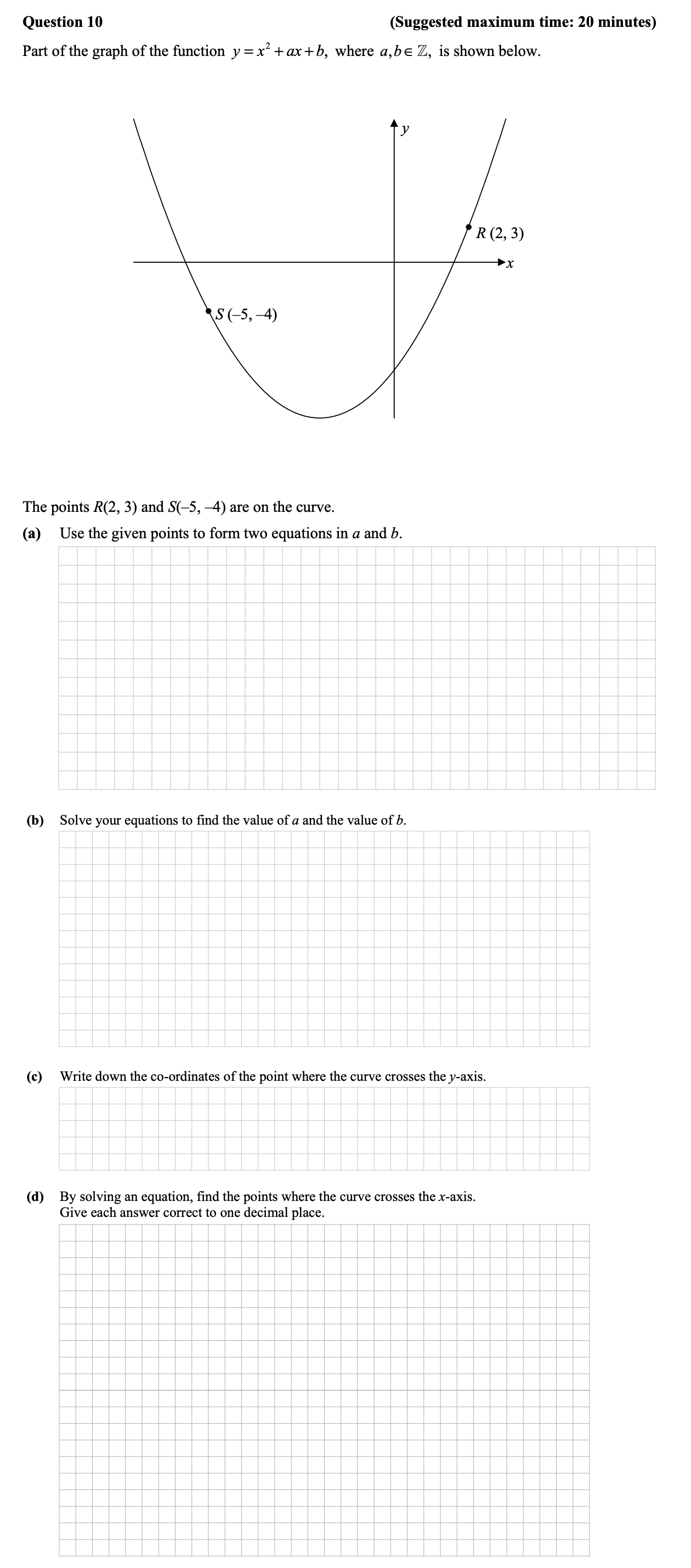 Part-of-the-graph-of-the-function-$y-=-x^2-+-ax-+-b$,-where-$a,-b-\in-\mathbb{Z}$,-is-shown-below-Junior Cycle Mathematics-Question 10-2011.png