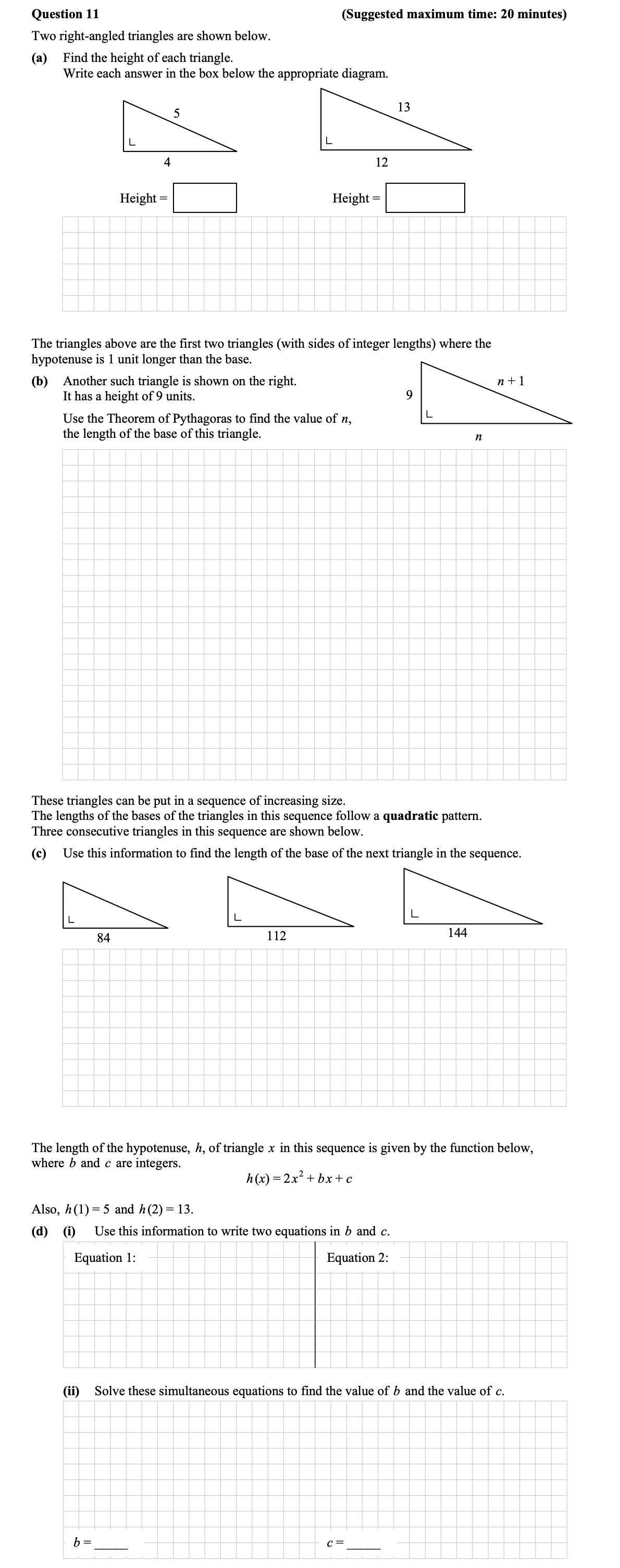 Two-right-angled-triangles-are-shown-below-Junior Cycle Mathematics-Question 11-2015.png