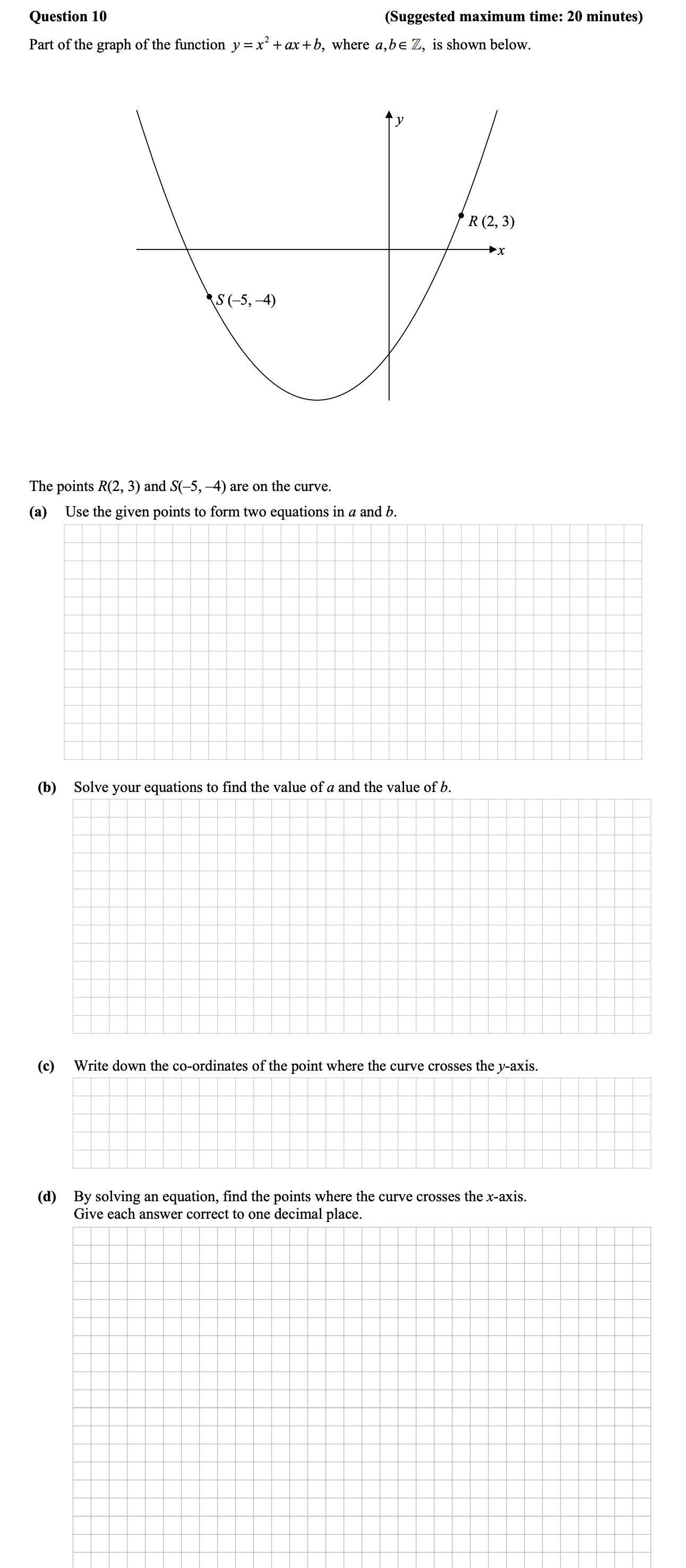 Part-of-the-graph-of-the-function-$y-=-x^2-+-ax-+-b$,-where-$a,-b-\in-\mathbb{Z}$,-is-shown-below-Junior Cycle Mathematics-Question 10-2011.png