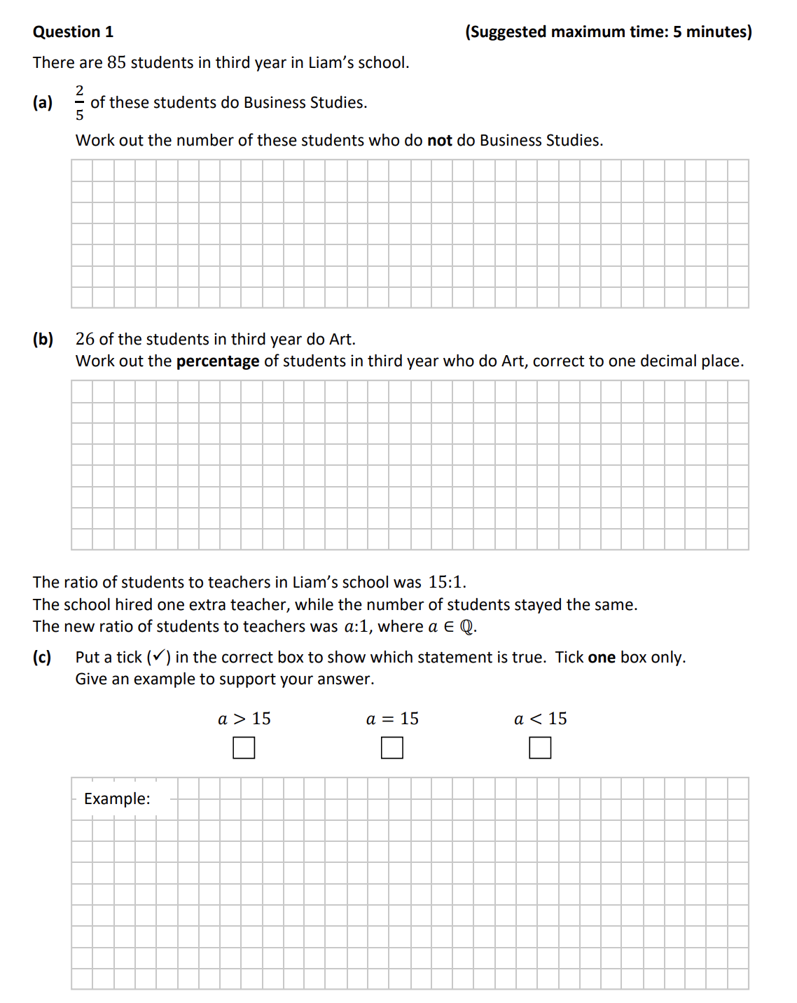 There-are-85-students-in-third-year-in-Liam's-school-Junior Cycle Mathematics-Question 1-2019.png