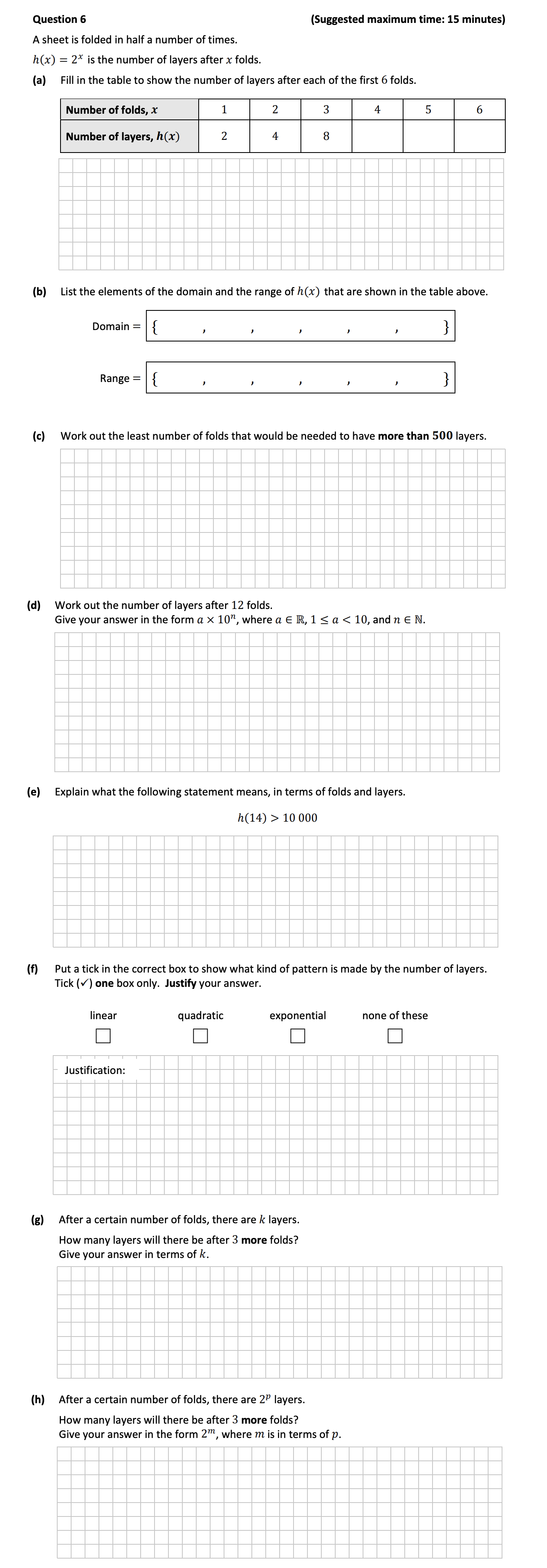 A-sheet-is-folded-in-half-a-number-of-times-Junior Cycle Mathematics-Question 6-2018.png