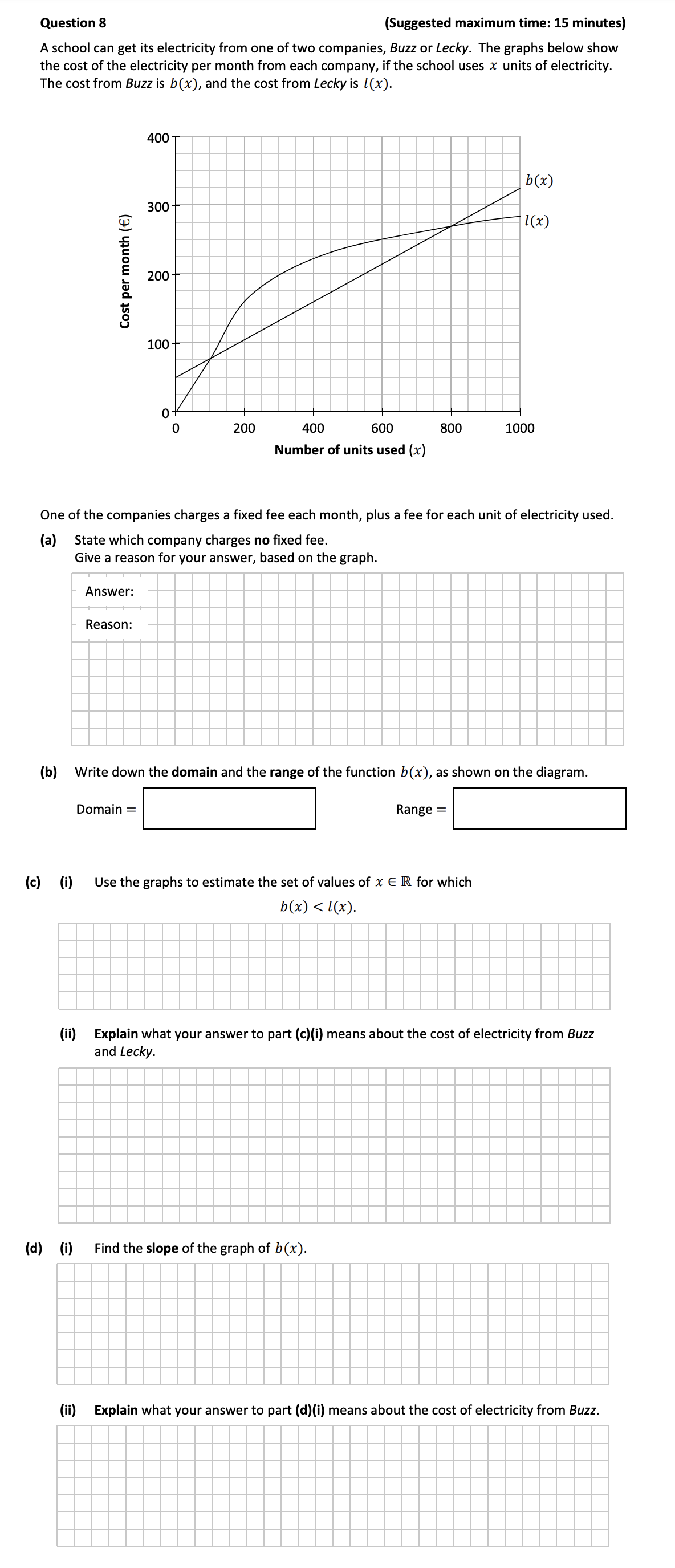 A-school-can-get-its-electricity-from-one-of-two-companies,-Buzz-or-Lecky-Junior Cycle Mathematics-Question 8-2017.png