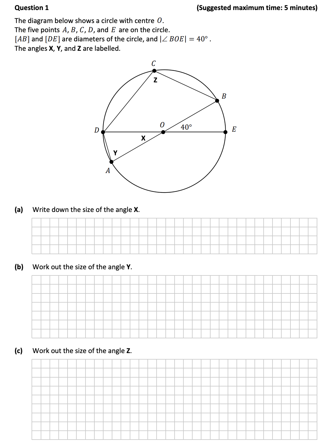 The-diagram-below-shows-a-circle-with-centre-O-Junior Cycle Mathematics-Question 1-2018.png