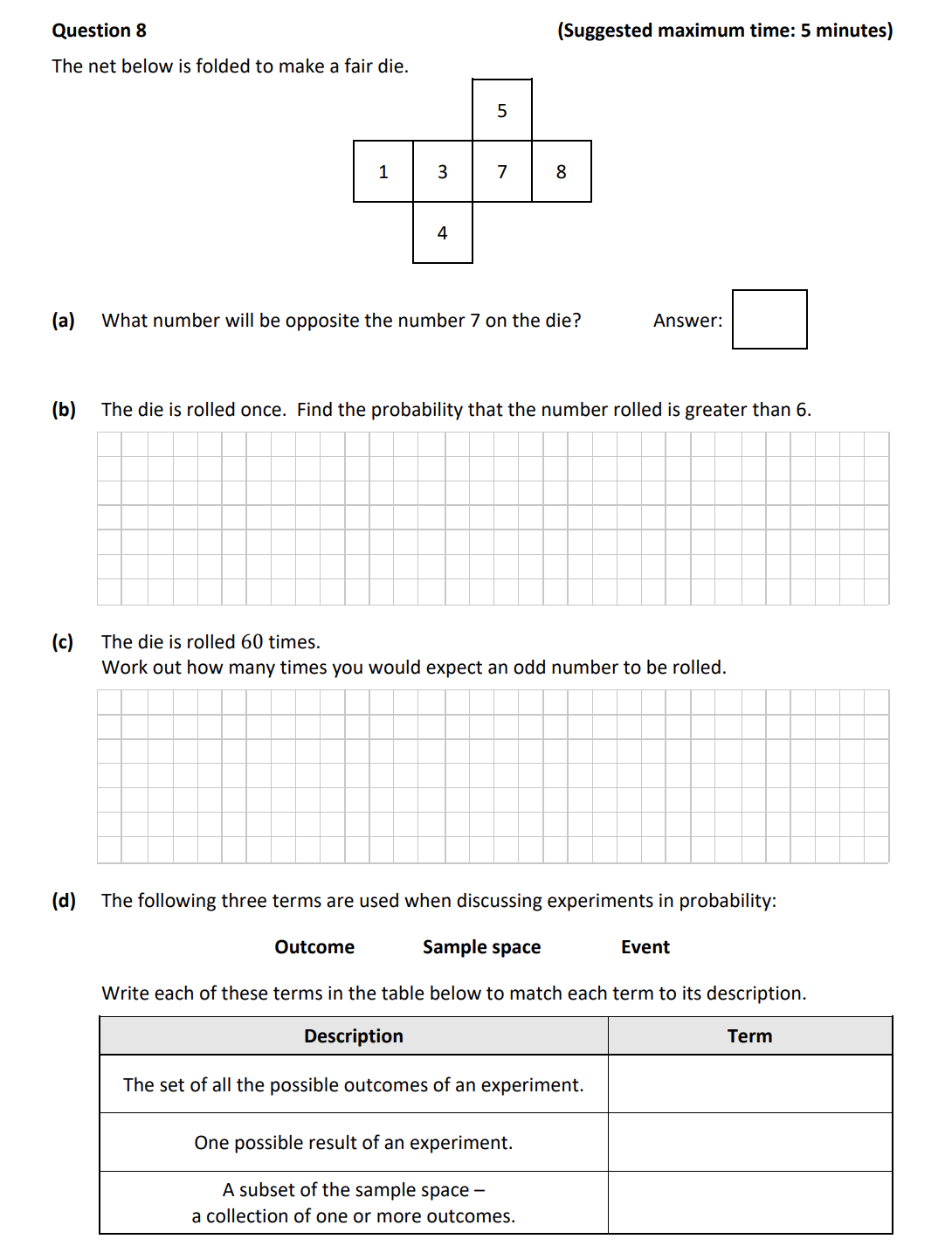 The-net-below-is-folded-to-make-a-fair-die-Junior Cycle Mathematics-Question 8-2019.png