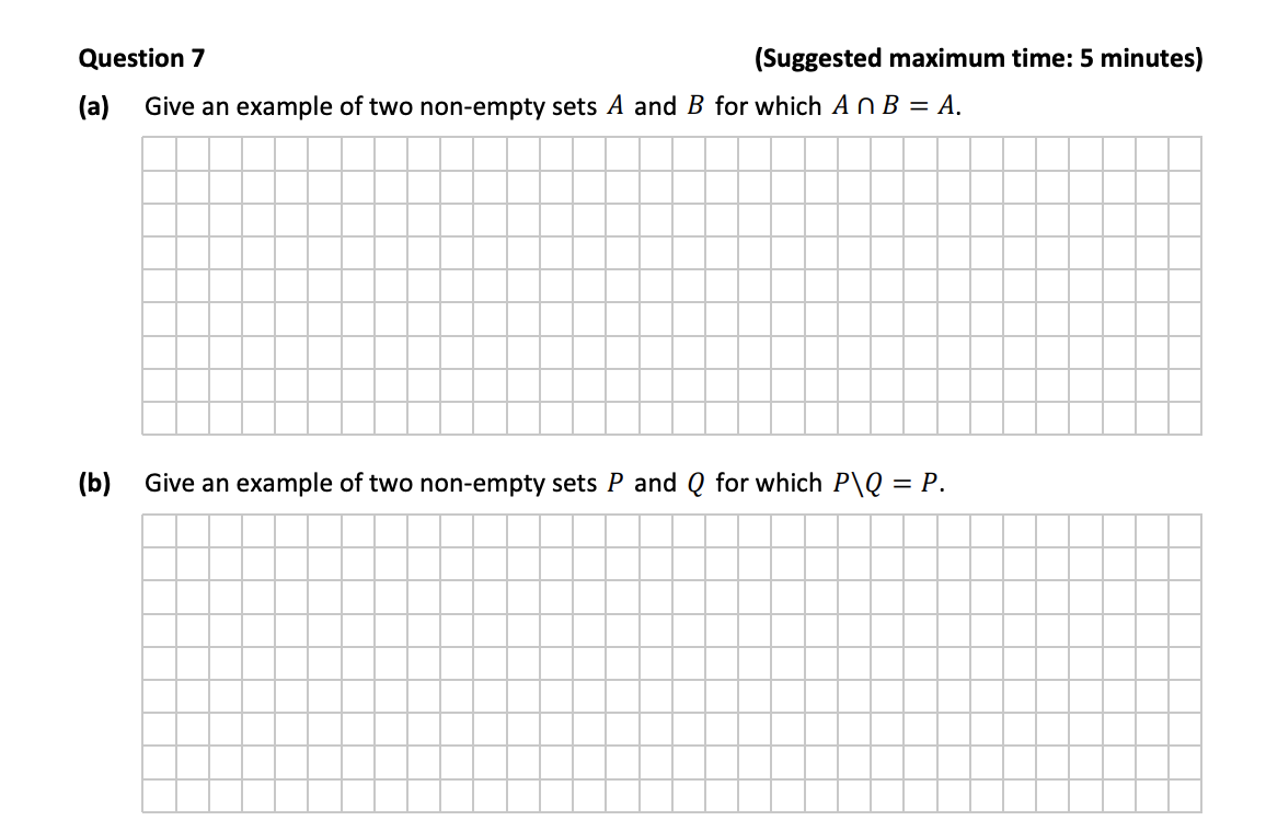 Give-an-example-of-two-non-empty-sets-A-and-B-for-which-A-∩-B-=-A-Junior Cycle Mathematics-Question 7-2017.png