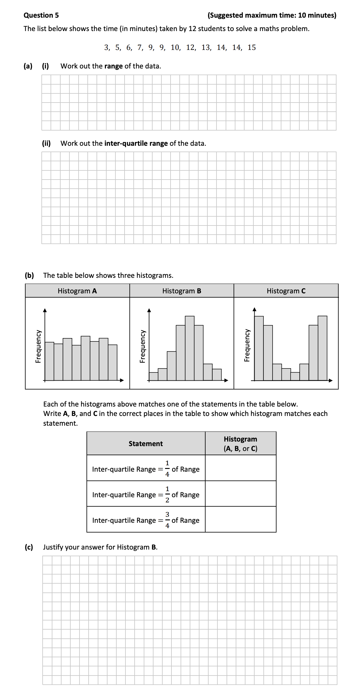 The-list-below-shows-the-time-(in-minutes)-taken-by-12-students-to-solve-a-maths-problem-Junior Cycle Mathematics-Question 5-2018.png