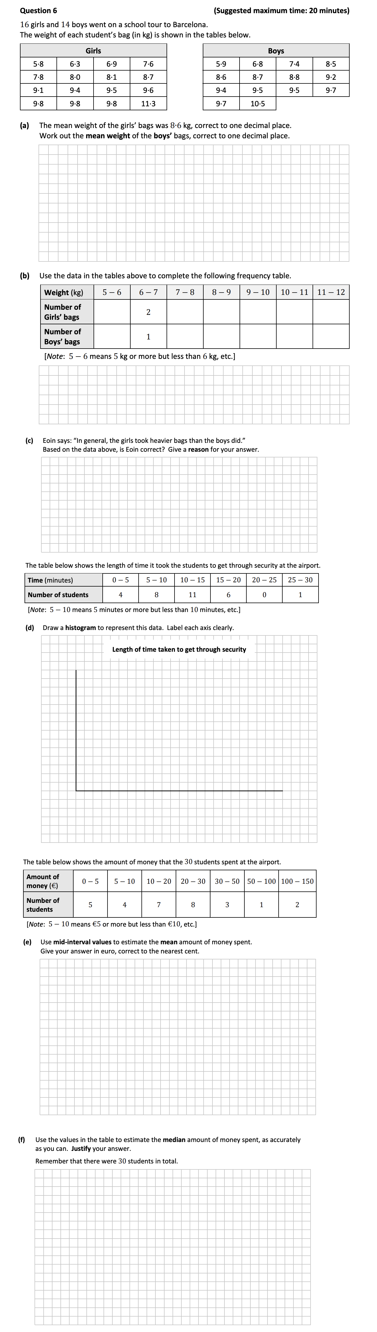 16-girls-and-14-boys-went-on-a-school-tour-to-Barcelona-Junior Cycle Mathematics-Question 6-2018.png