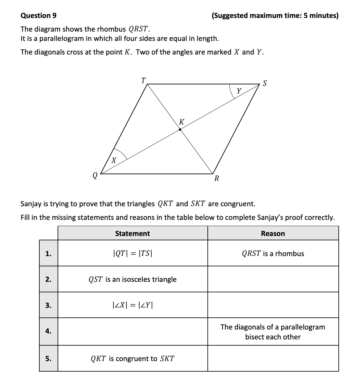 The-diagram-shows-the-rhombus-QRST-Junior Cycle Mathematics-Question 9-2018.png