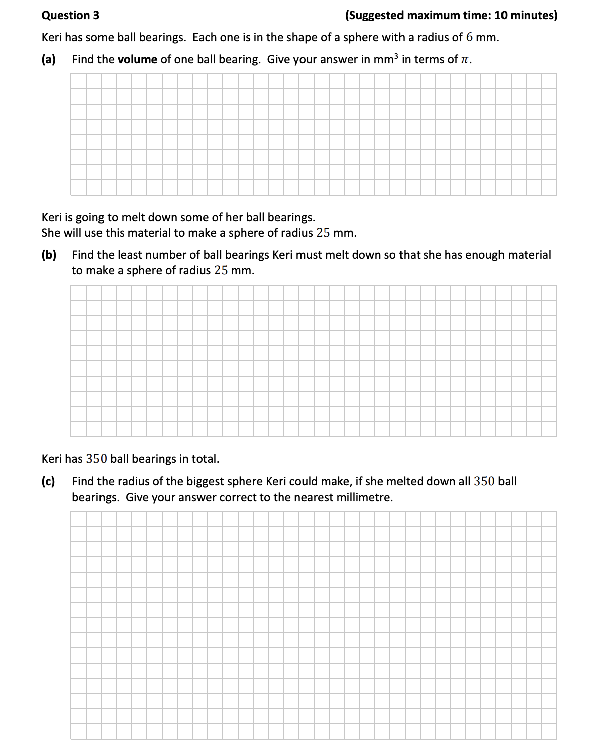 Keri-has-some-ball-bearings-Junior Cycle Mathematics-Question 3-2017.png