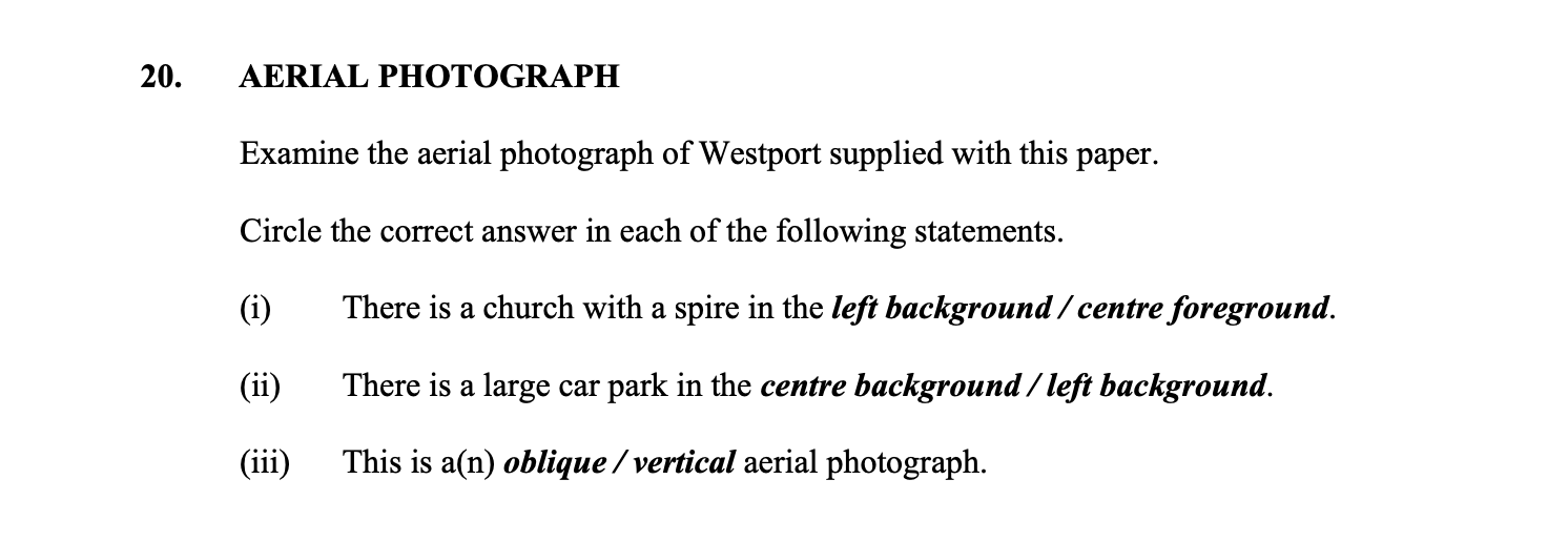 Examine-the-aerial-photograph-of-Westport-supplied-with-this-paper-Junior Cycle Geography-Question 20-2016.png