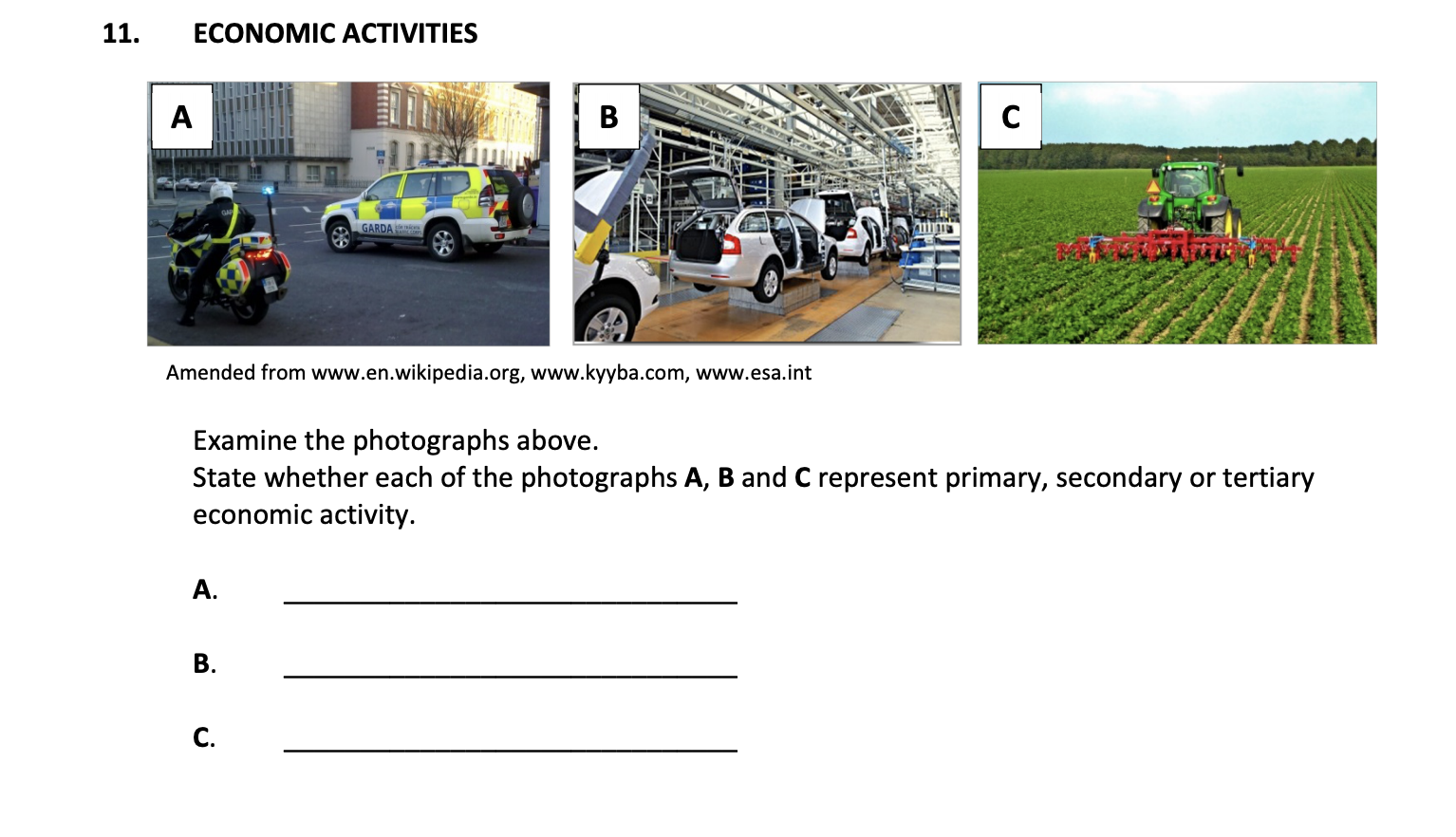 Examine-the-photographs-above-Junior Cycle Geography-Question 11-2017.png