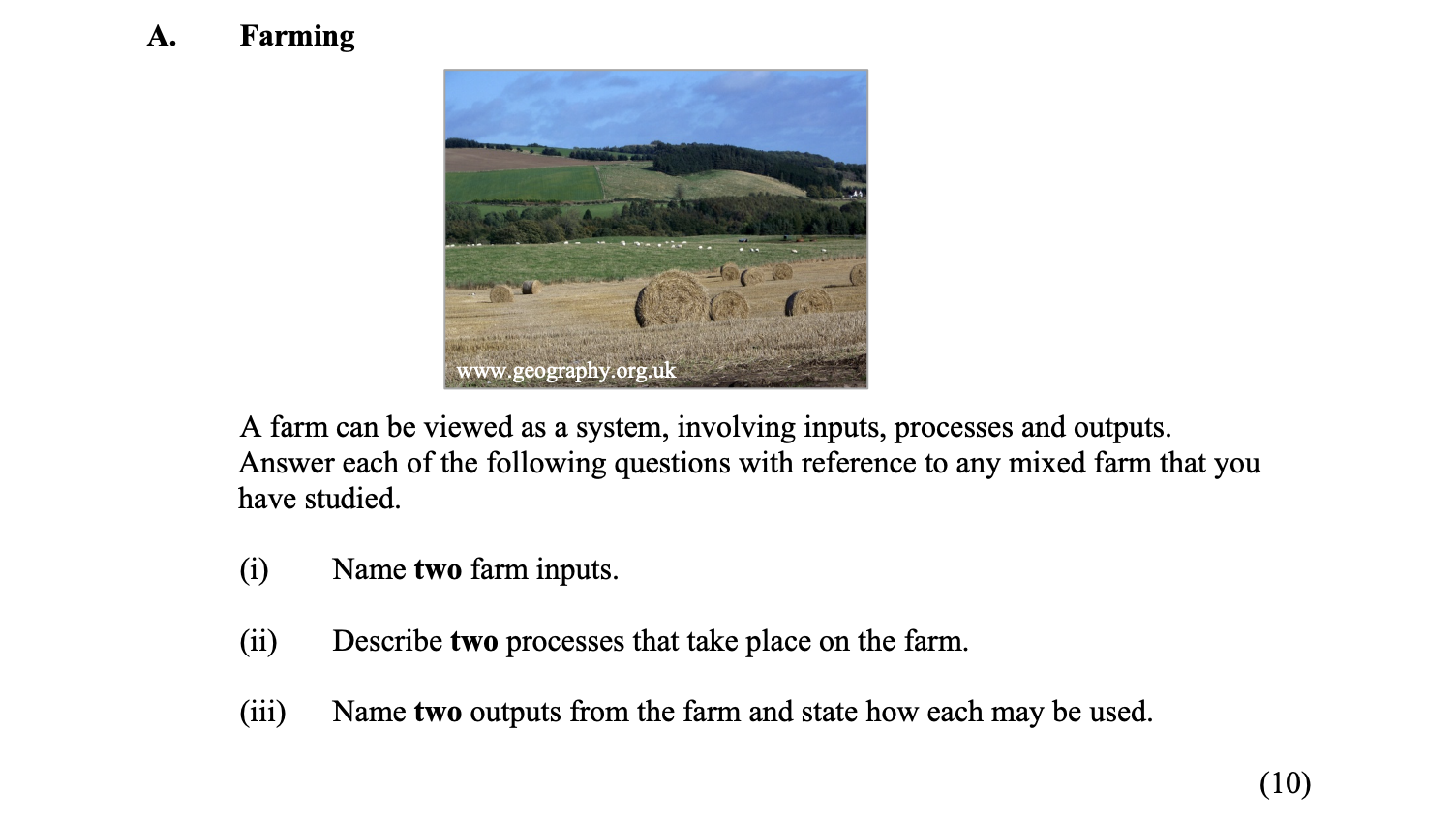A-farm-can-be-viewed-as-a-system,-involving-inputs,-processes-and-outputs-Junior Cycle Geography-Question A-2015.png