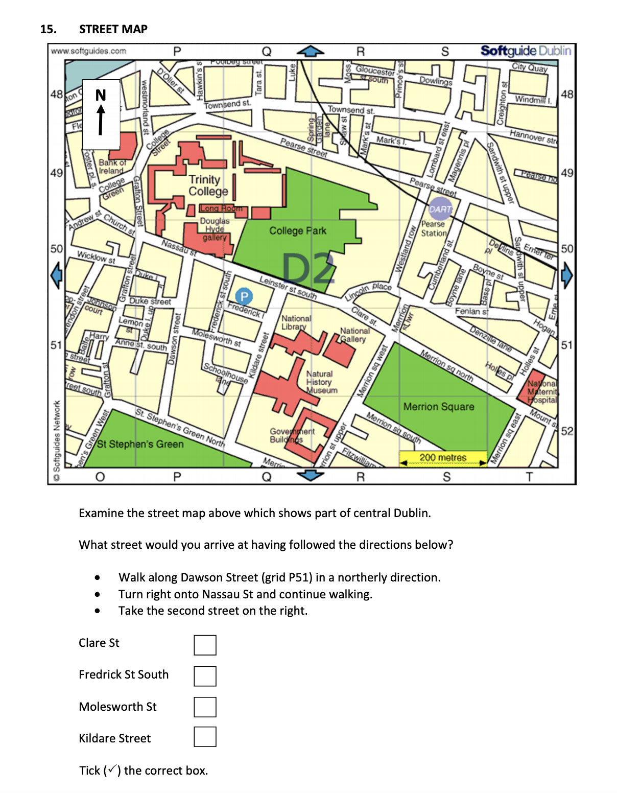 Examine-the-street-map-above-which-shows-part-of-central-Dublin-Junior Cycle Geography-Question 15-2018.png