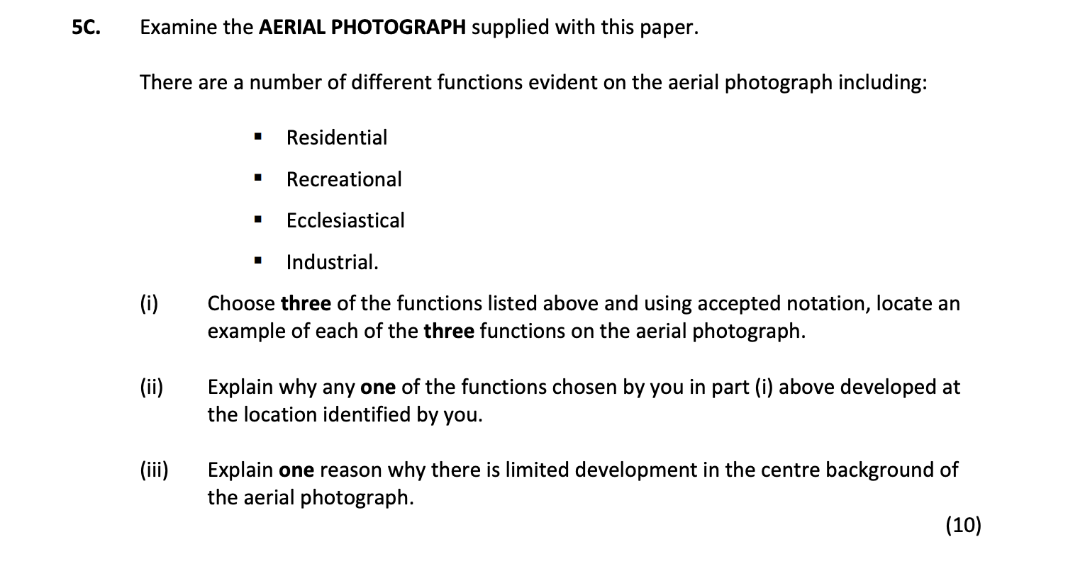 Examine-the-AERIAL-PHOTOGRAPH-supplied-with-this-paper-Junior Cycle Geography-Question 5C-2018.png
