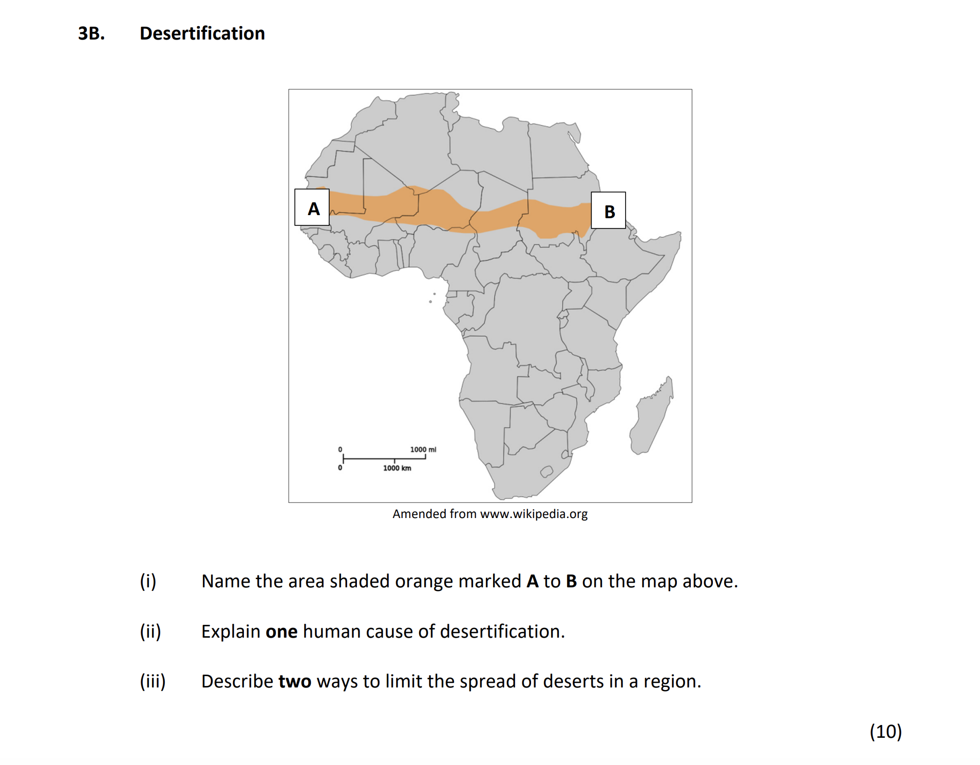 Desertification--(i)-Name-the-area-shaded-orange-marked-A-to-B-on-the-map-above-Junior Cycle Geography-Question 3B-2019.png