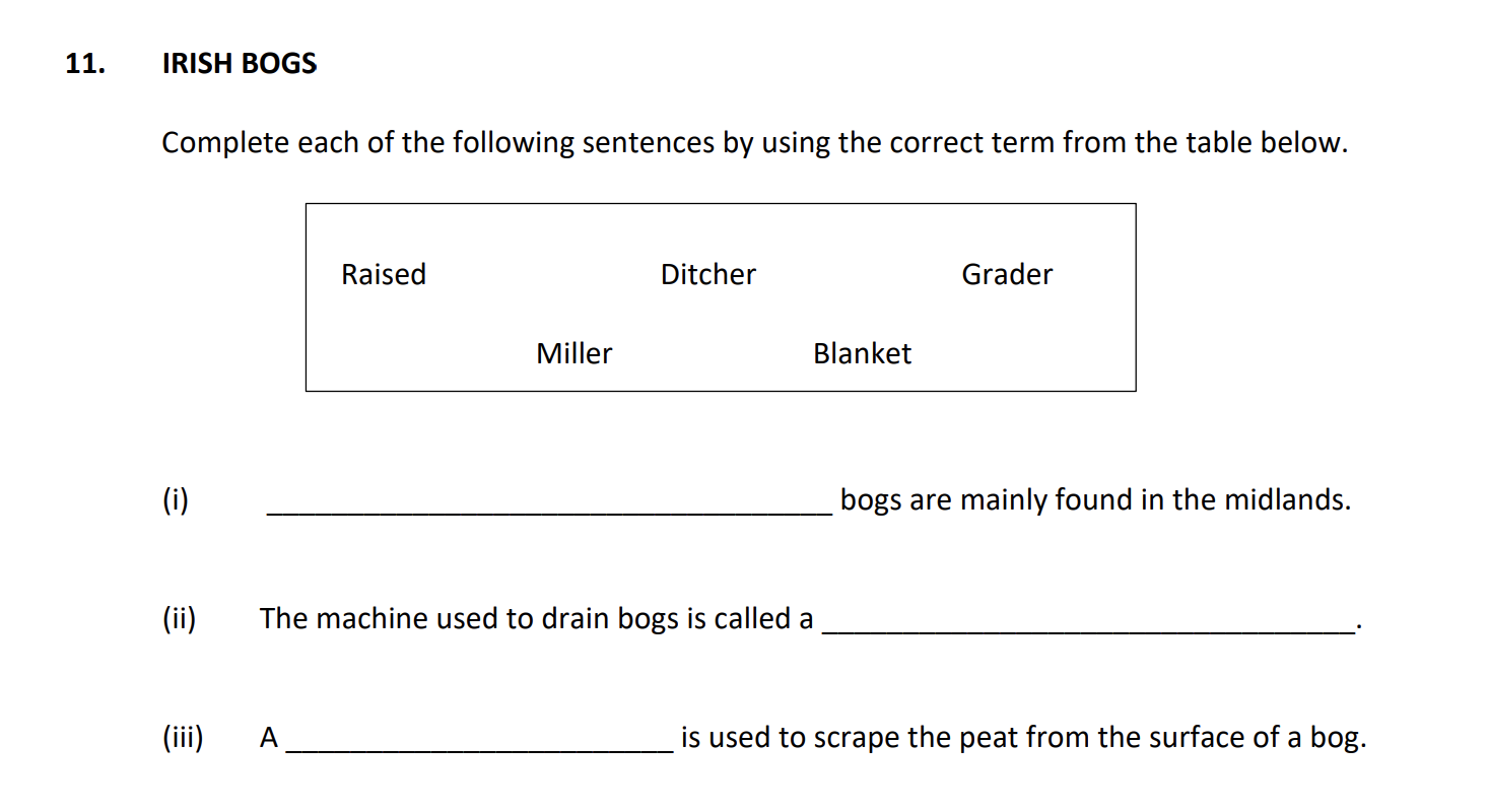 Complete-each-of-the-following-sentences-by-using-the-correct-term-from-the-table-below-Junior Cycle Geography-Question 11-2019.png