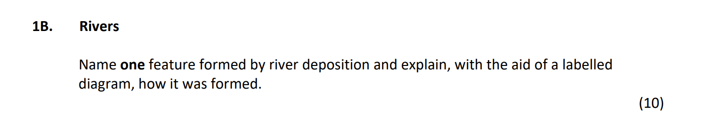 Name-one-feature-formed-by-river-deposition-and-explain,-with-the-aid-of-a-labelled-diagram,-how-it-was-formed.--Junior Cycle Geography-Question 1B-2019.png