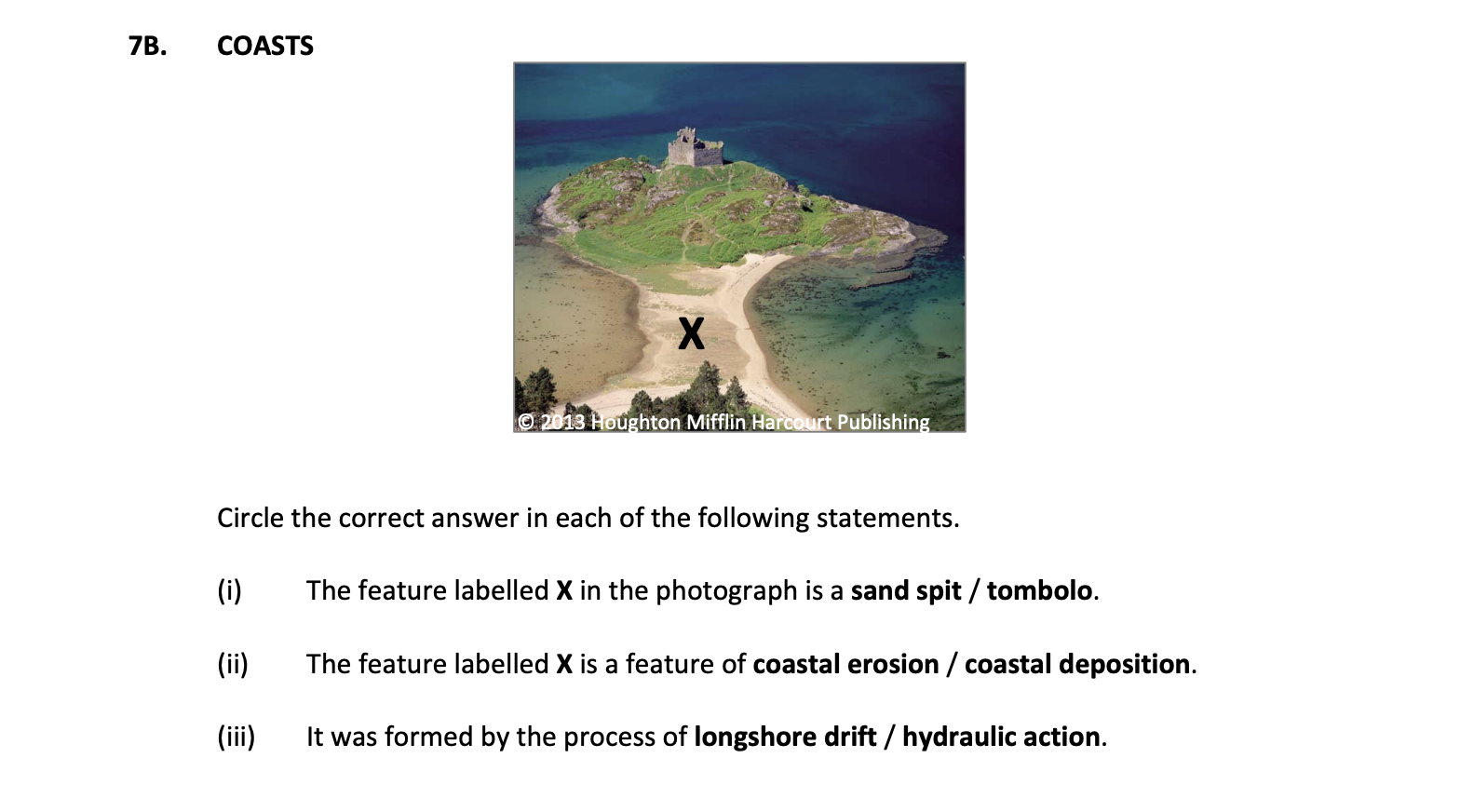 Circle-the-correct-answer-in-each-of-the-following-statements-Junior Cycle Geography-Question 7B-2017.png