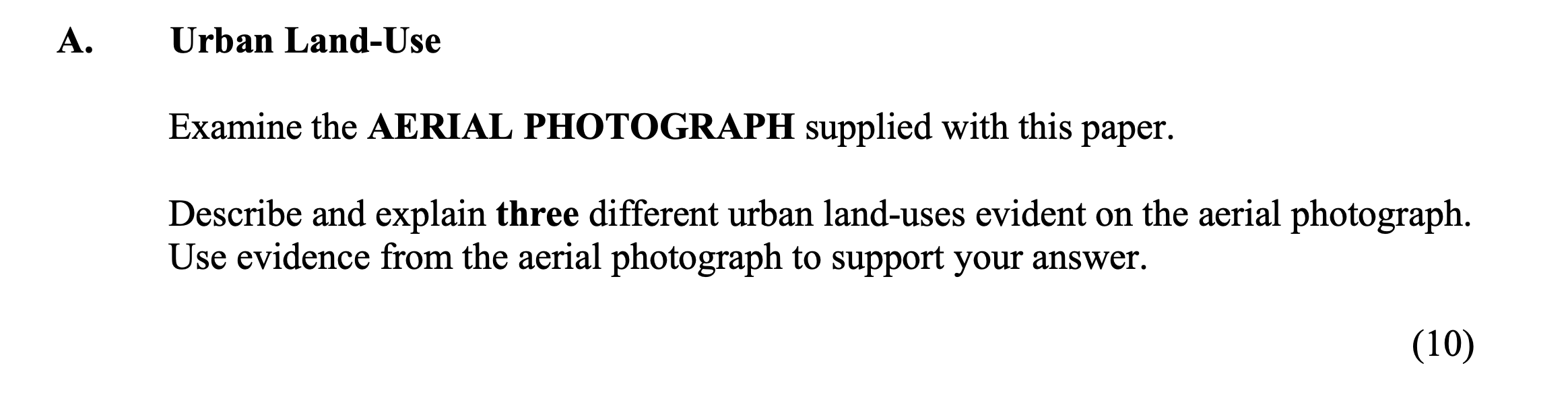 Examine-the-AERIAL-PHOTOGRAPH-supplied-with-this-paper-Junior Cycle Geography-Question A-2016.png