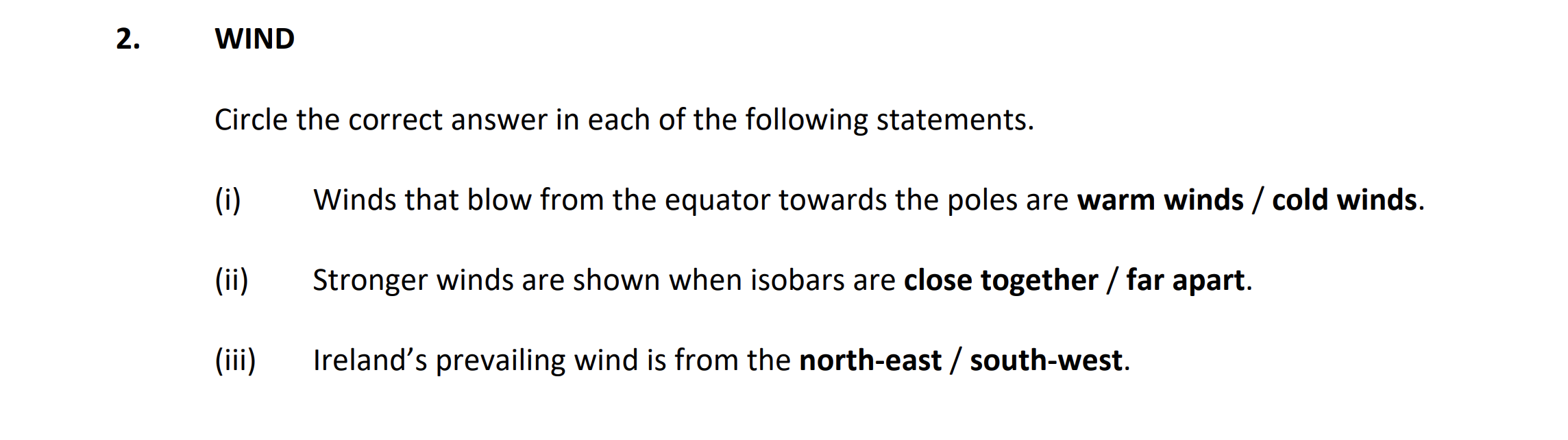 WIND--Circle-the-correct-answer-in-each-of-the-following-statements-Junior Cycle Geography-Question 2-2019.png