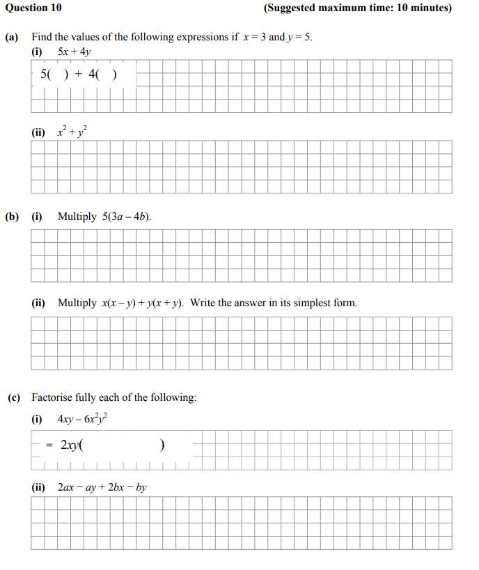 Find-the-values-of-the-following-expressions-if-$x-=-3$-and-$y-=-5$-Junior Cycle Mathematics-Question 10-2013.png